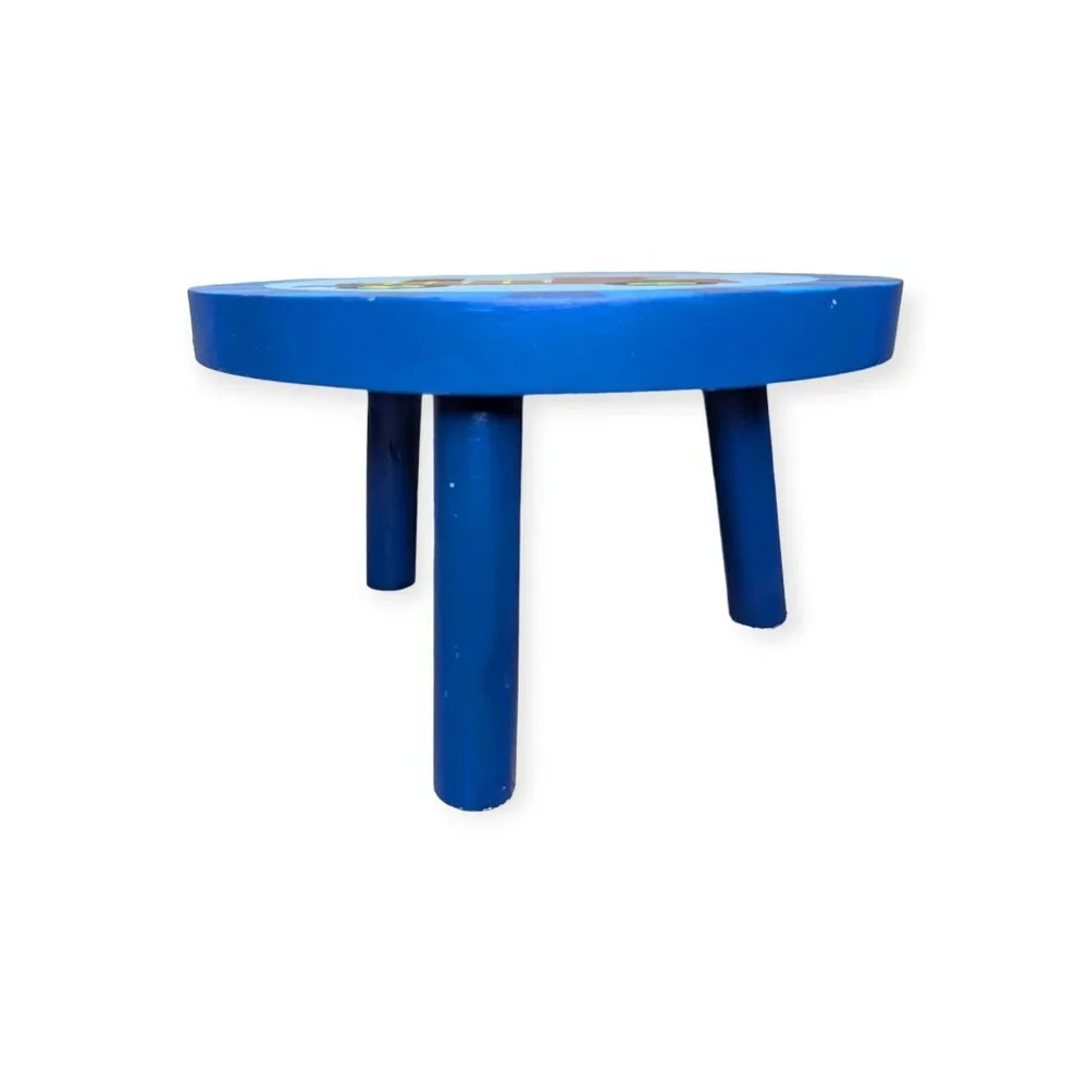 Wooden Doll Stool with a Train Theme